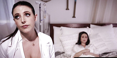 GIRLSWAY - Horny Stacked Doctor Angela White RAW FUCKS Grateful Patient Serena Blair