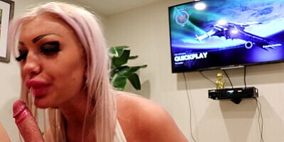 Destiny 2 & Deepthroat Skylar Xtreme Facefuck Blowjob Playing Video Games