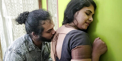 Vaishnavy ass lick in saree by Sharun Raj, Mallu couple hot saree ass romance, Hot girl ass kiss and rub by mallu boy, Romance