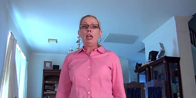 Hairy stepaunt is going to talk dirty to you in POV