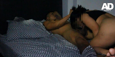 Stepmother fucks her stepson while they share a hotel bed