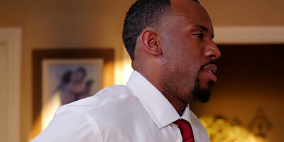 BLACK4K. Hollie Mack is happy to see handsome black man in her house