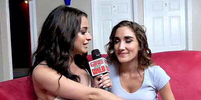 Hot stripper relaxes after the show by playing with herself