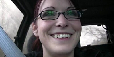 Sexy GF Shows Off Her Pussy In The Car