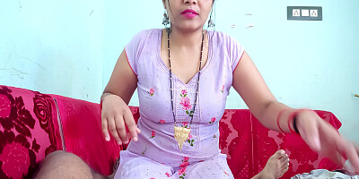 Hot Village girl gives blowjob with red Lipstic swallowed and rides cock, cum Inside vagina in Rewerse cowgirl position