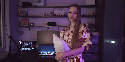 Sweet Tall Little StepSister Asks Forgiveness With Her Body
