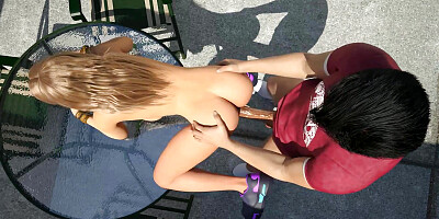 Erotica: Nympho Blonde Girl with Hairy Tight Pussy Got Fucked by Guy with Very Big Veiny Cock - Episode 6