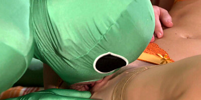 Sasha Zima & Steve in Step mom gets probed on Halloween - MomXXX