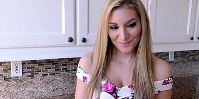 Horny blonde latina fucks in doggystyle