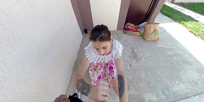 Al Fresco Delight: Couple',s Outdoor Fuck with Cum Facial