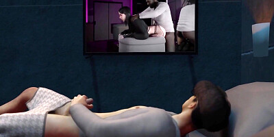 3D Horny Slut Stepmom Cheating with Her Big Dick Stepson and Got Orgasm