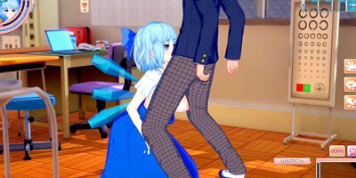 [Hentai Game Koikatsu! ]Have sex with Touhou Big tits Cirno. 3DCG Erotic Anime Video.