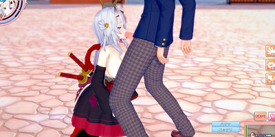 [Hentai Game Koikatsu! ]Have sex with Big tits Vtuber Nakiri Ayame.3DCG Erotic Anime Video.