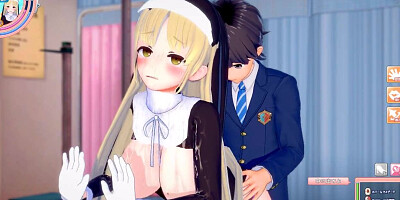 【エロゲーコイカツ！】VTuber シスター・クレア3DCG巨乳アニメ動画(バーチャルYoutuber)[Hentai Game Koikatsu! Sister Claire(Anime 3DCG
