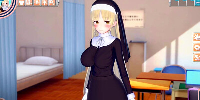 【エロゲーコイカツ！】VTuber シスター・クレア3DCG巨乳アニメ動画(バーチャルYoutuber)[Hentai Game Koikatsu! Sister Claire(Anime 3DCG