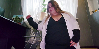 Femdom - Medical Dick Examination in Heels and Pantyhose