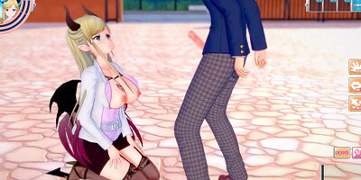 [Hentai Game Koikatsu! ]Have sex with Big tits Vtuber Yuzuki Choco.3DCG Erotic Anime Video.