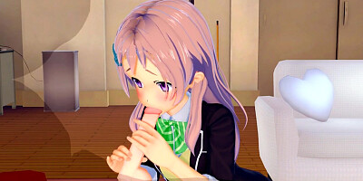 Aguri gets some relief - Gamers! - ( 3D Hentai / Koikatsu )