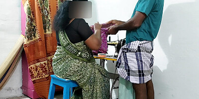 My mother in law was sewing clothes and I had sex with her as if I was helping her