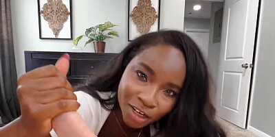 MILF with dark skin cannot wait to take this guy's BWC