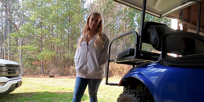 Bailey brooke fucks the guys she's helping with his car - BANG