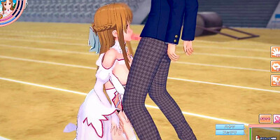 [Hentai Game Koikatsu!]Have sex with Big tits SAO Asuna Yuuki.3DCG Erotic Anime Video