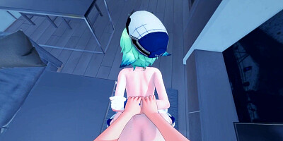 Genshin Impact Hentai - Sucrose gets fucked from your POV, cum inside her pussy.
