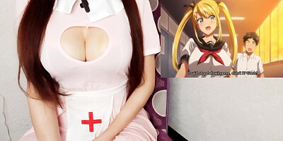 Busty with big nipples fucks a lucky nerd - Hentai Tsundero Series 4