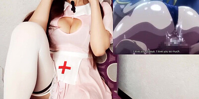 Busty with big nipples fucks a lucky nerd - Hentai Tsundero Series 4