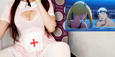 Busty with big nipples fucks a lucky nerd - Hentai Tsundero Series 4