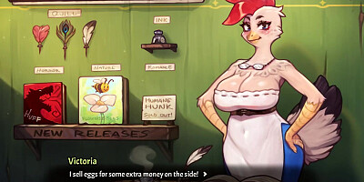 My PIG PRINCESS [HENTAI Game] Ep.15 library girl making anatomy classes with her own BOOBS