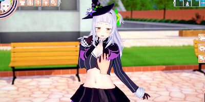 [Hentai Game Koikatsu! ]Have sex with Big tits Vtuber Murasaki Shion.3DCG Erotic Anime Video.
