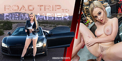 VRHUSH Road trip fun with busty blonde Blake Blossom