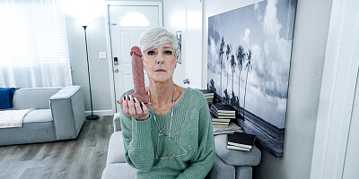 Horny granny gets a sweet taste of much younger cock