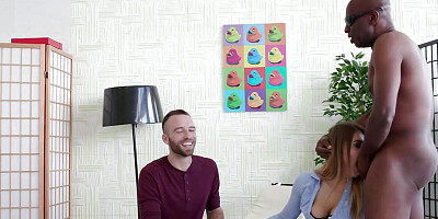 Super Hot Wife Allen Benz Earns Her BBC Creampie