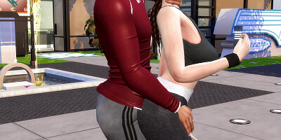 I fucked the sexiest girl in the gym, Sims4.