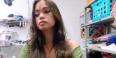 Backroom Quickie With Asian Cougar After She Gets Busted