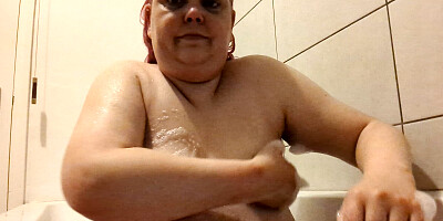 In the bathroom again