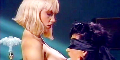 Alicyn Sterling, Raven in vintage sex video with arousing lesbian games