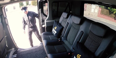 Backseat fucking with the ultimate European seductress