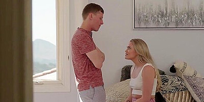 Hot Blonde Chloe Rose Fucks Stepbros Fat Cock To Get To The Party Oopsfami