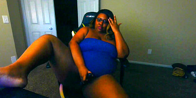 Sexy Ebony BBW Webcam model, Trina Foxx