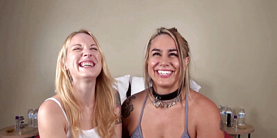 Casting Desperate Amateurs Misty and Kylie getting their tight pussies wrecked.