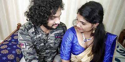 Kerala hot half saree romance with sex by Vaishnavy and Sharun Raj, Mallu hot couple kerala half saree romance with sex
