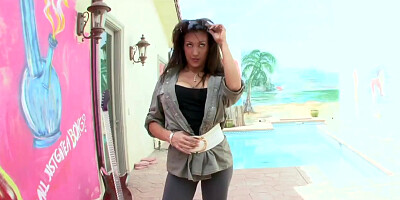 Canadian babe Capri Cavalli demonstrates the hottest of her fuckable body