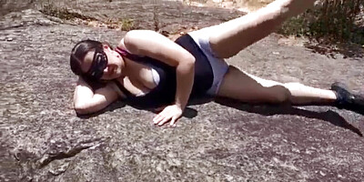 I was training outdoors and met a stranger, he fucked me in the ass and filled it with hot cum full hd