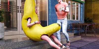 Breeze of Passion 15 Summer wore the banna suite for the ad campaign