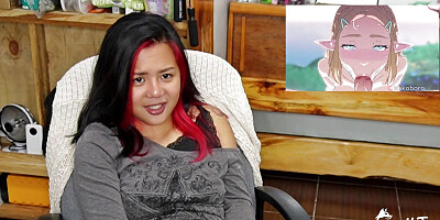 HAMICHI, PRINCESS ZELA AND FALLOUT HENTAI - ExotiqFox Solo Gooner Girl Masturbation