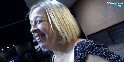 Curvy BBW MILF Street Fuk N Facial in Barcelona