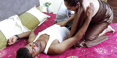 Hot Desi Indian couple First Golden Night. In room